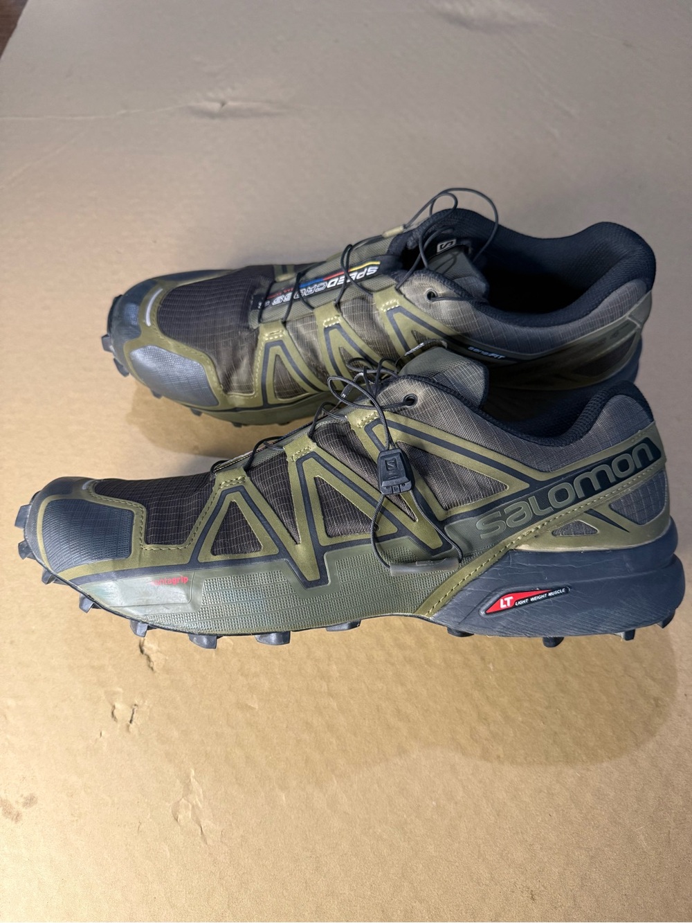Salomon Men's Trail Shoes - Olive Green & Black